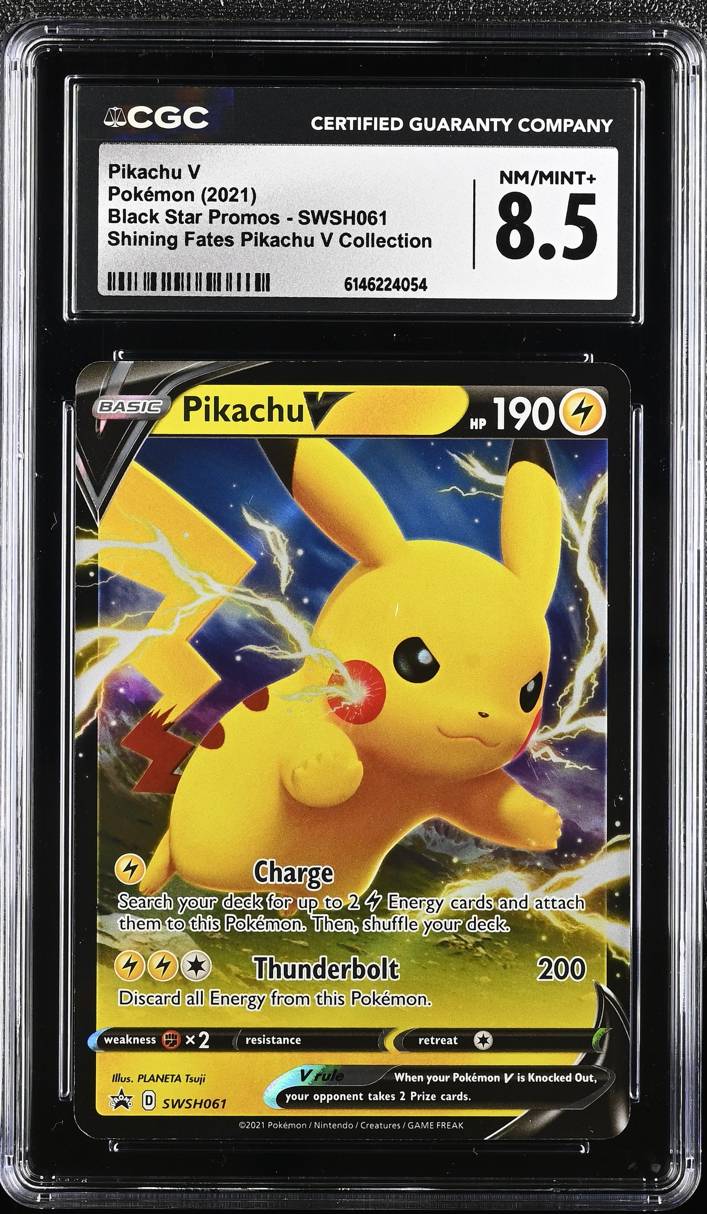 Graded Pikachu V (SWSH061) Pokémon Card