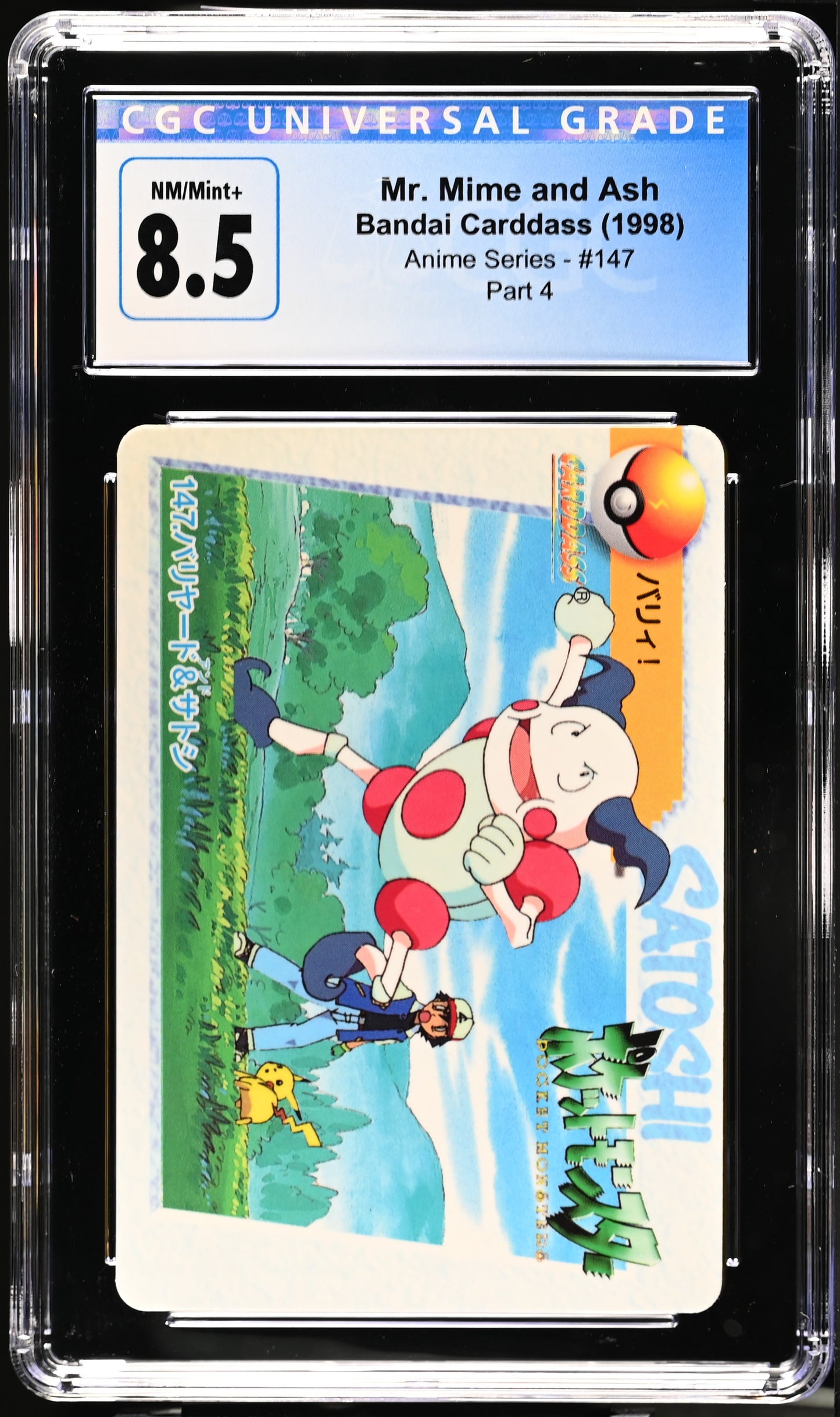 Graded Mr. Mime And Ash (147) Anime Series CGC 8.5