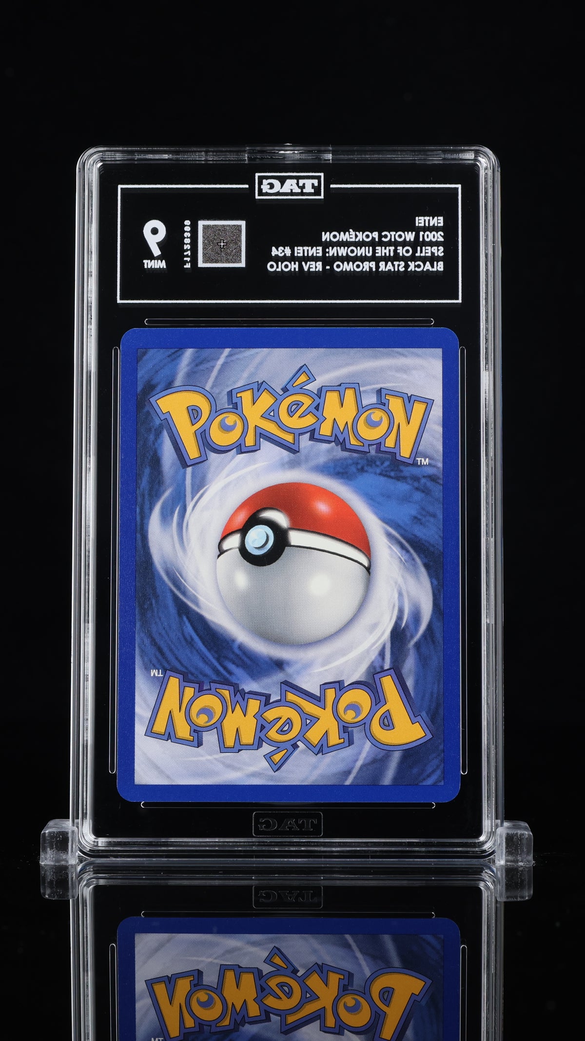 Graded Entei (34) Reverse Holo Spell Of The Unown: Entei - TAG Mint 9