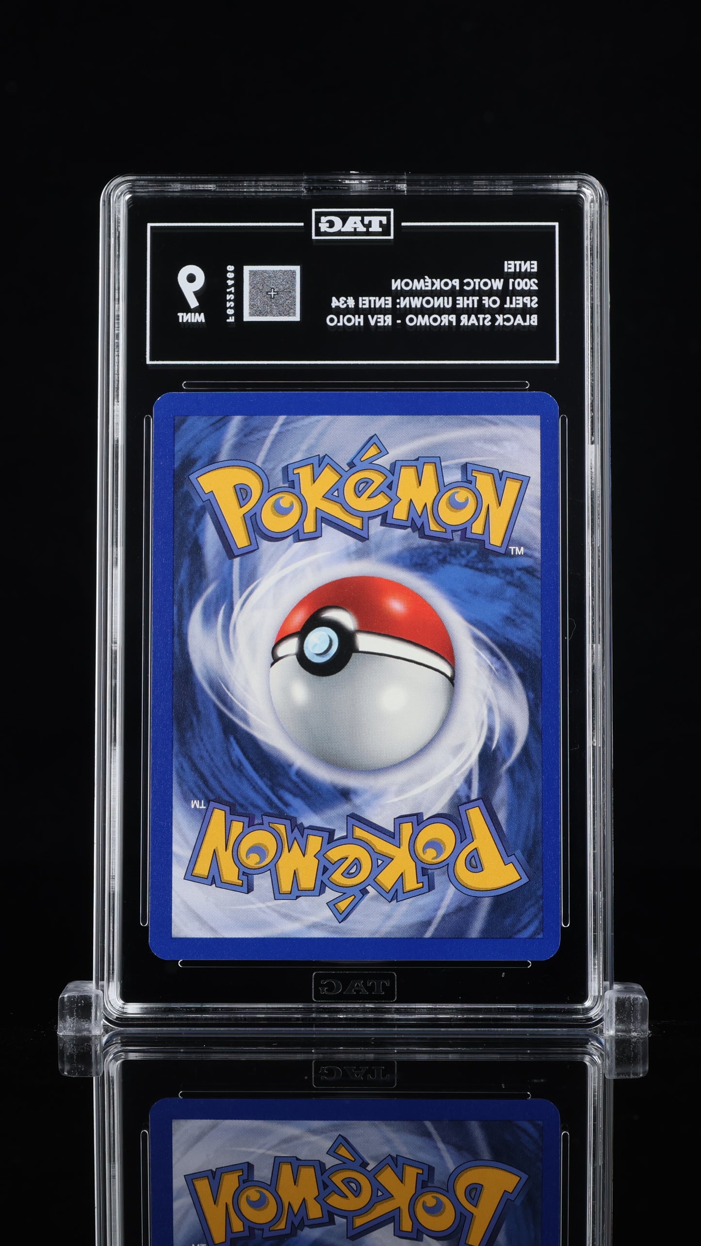 Graded Entei (34) Reverse Holo Spell Of The Unown: Entei - TAG Mint 9