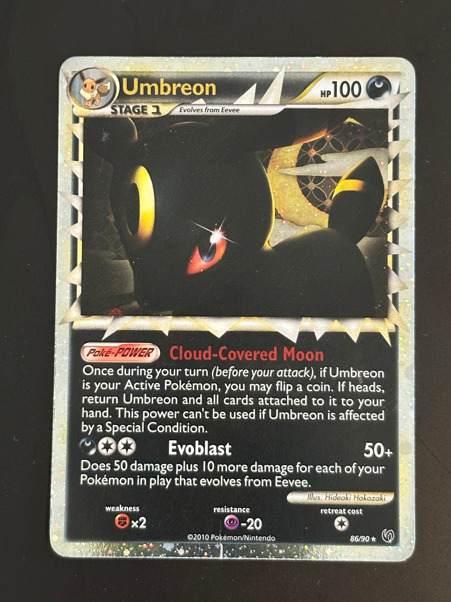 Umbreon (86/90) - Undaunted - Prime -Holo - HeartGold & SoulSilver - MidEra