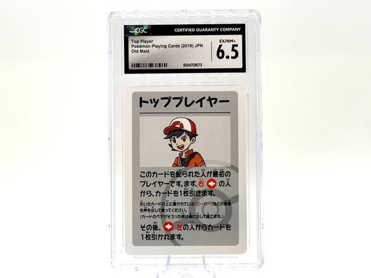 GRADED - Top Player – Old Maid (2019) – CGC 6.5 – Japanese Pokémon Playing Card