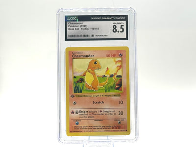 GRADED - 1st Edition - Charmander - Base Set 46/102 - WOTC - CGC 8.5 - Arita