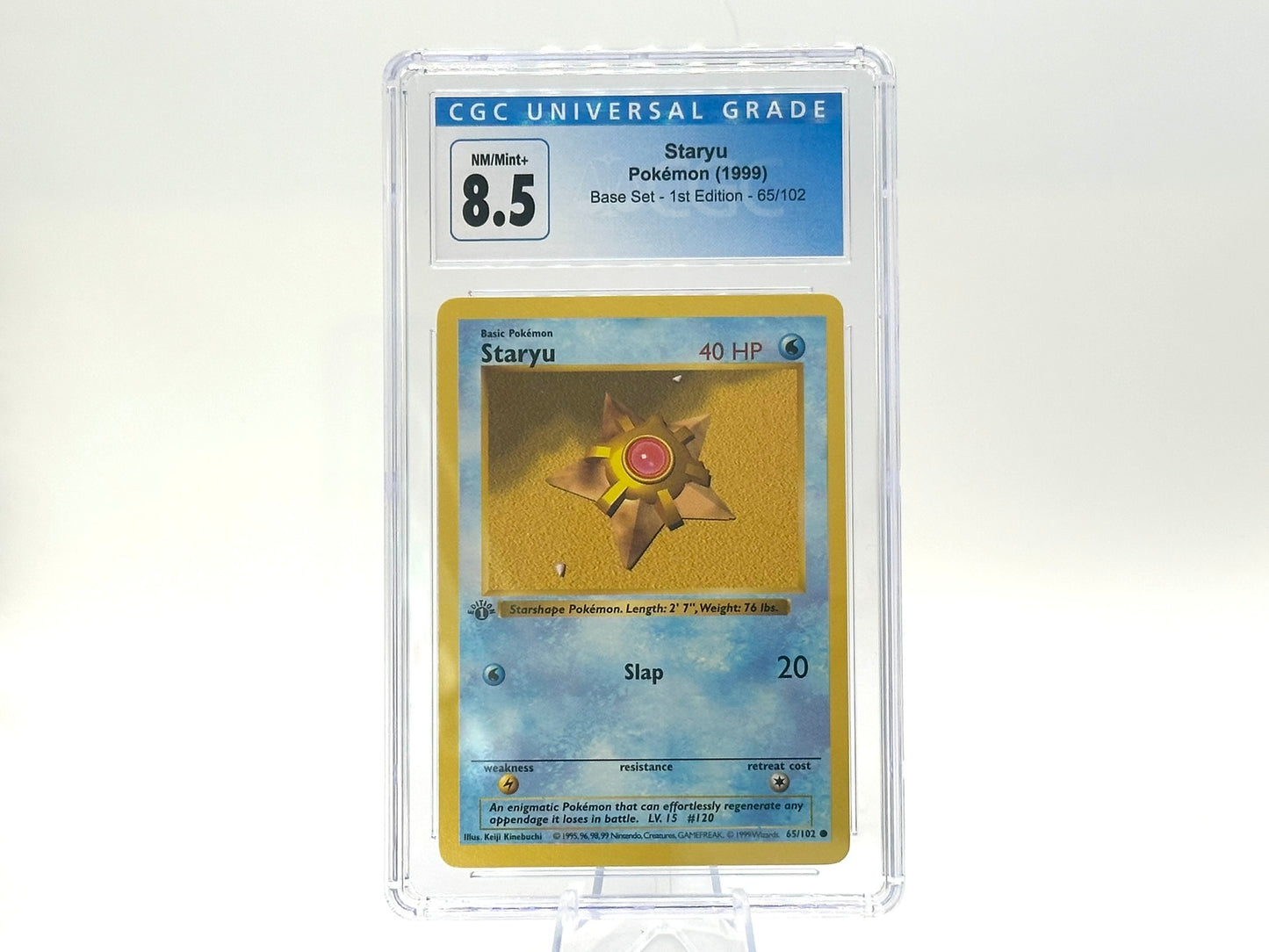 GRADED - 1st Edition - Staryu - Base Set 65/102 - WOTC - CGC 8.5 - Kinebuchi