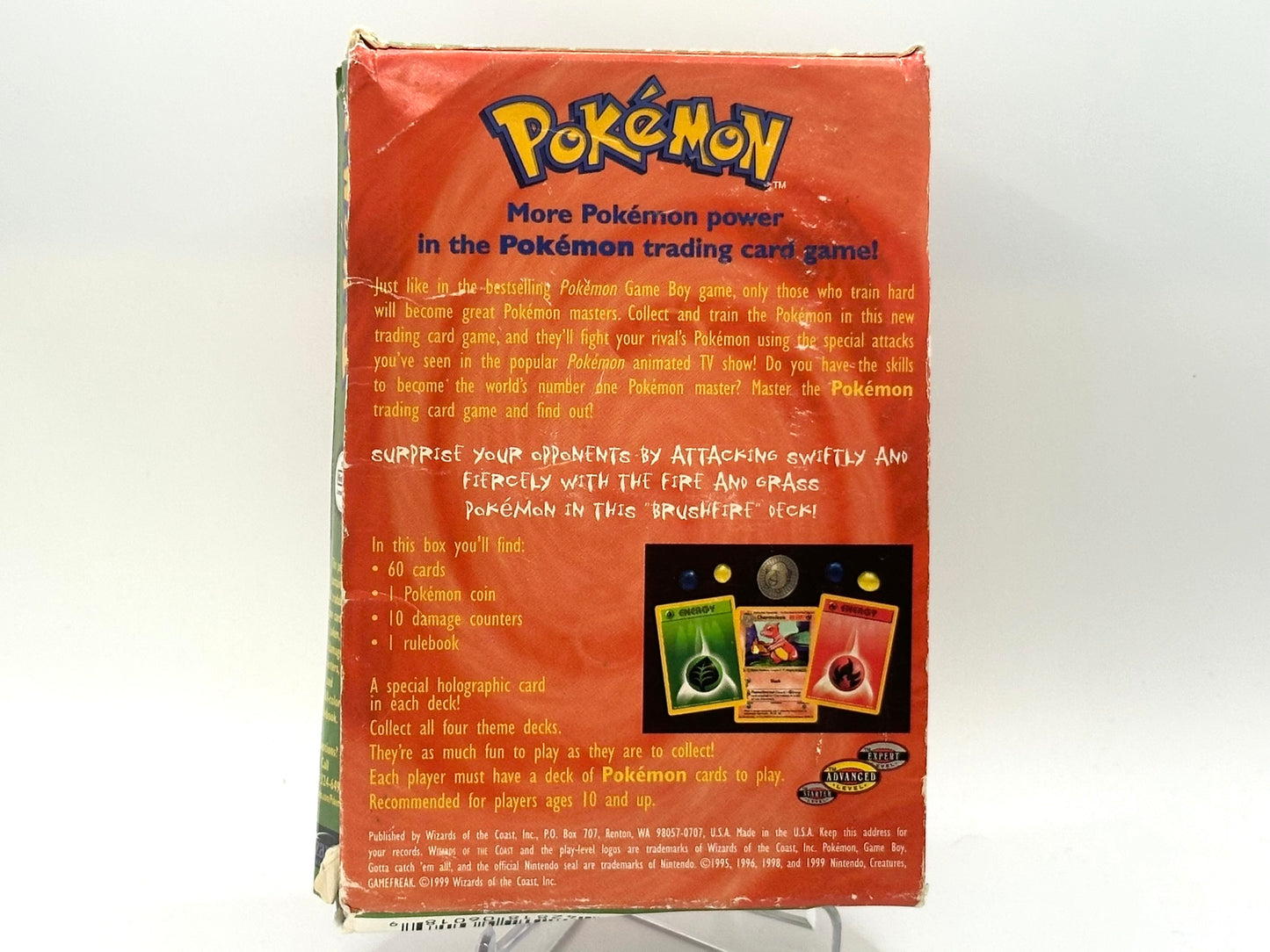 Brushfire - Base Set Theme Deck Box - Charmeleon Nidoran WOTC - Box only