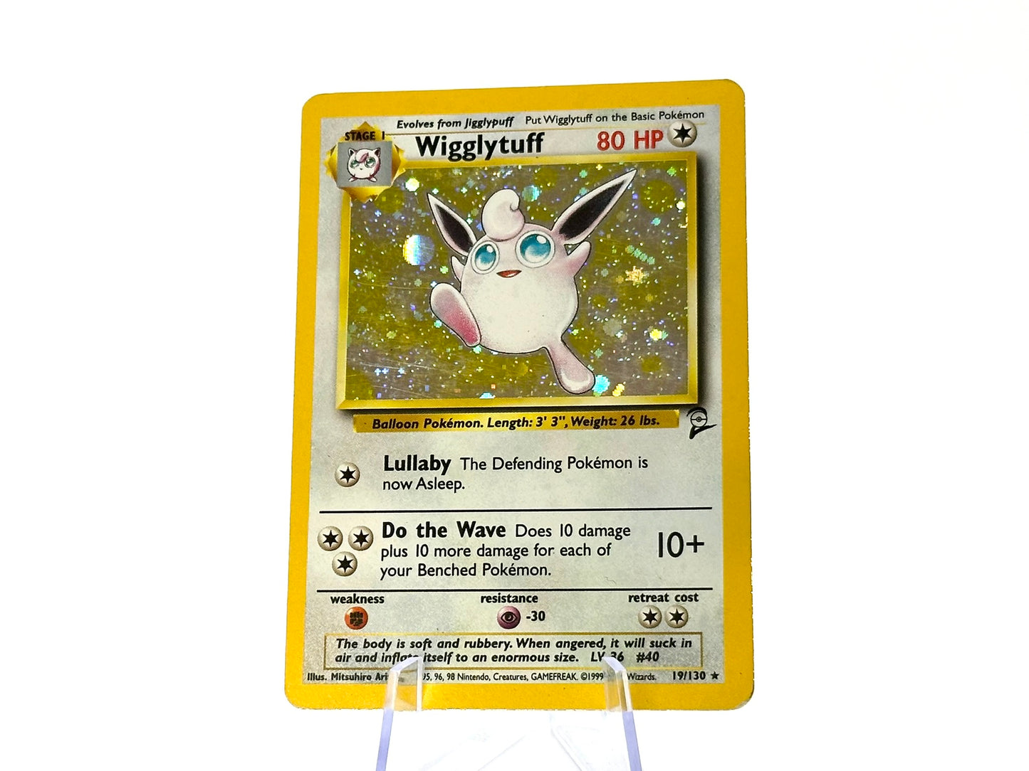 Wigglytuff - Base Set 2 19/130 - WOTC - Holo - Arita