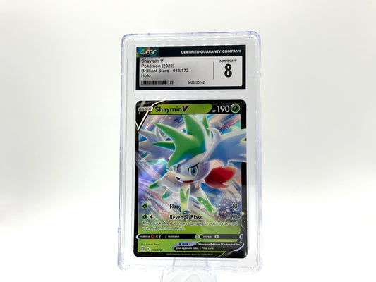 GRADED - Shaymin V - Brilliant Stars 013/172 - Shirai - CGC 8