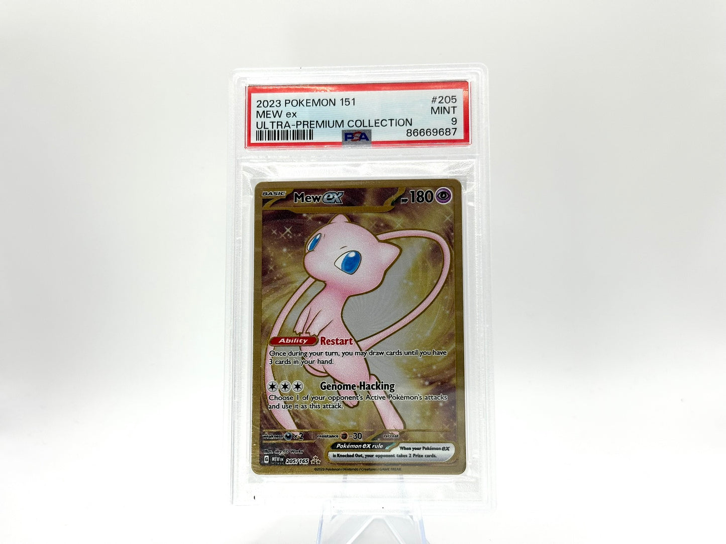 GRADED - Mew ex - Pokémon 151 205/165 - sowsow - PSA 9