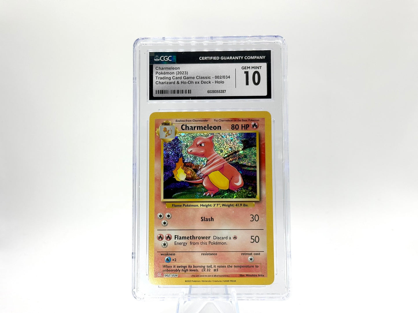 GRADED - Charmeleon - TCG Classic Charizard/Ho-Oh Deck 002/034 - Arita - CGC 10