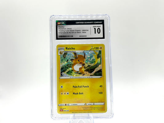 GRADED - Raichu - TCG Classic Charizard/Ho-Oh Deck 009/034 - Hosono - CGC 10