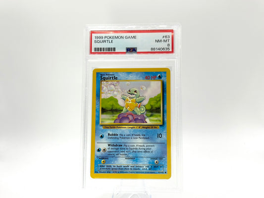 GRADED - Squirtle - Base Set 63/102 - Arita - PSA 8