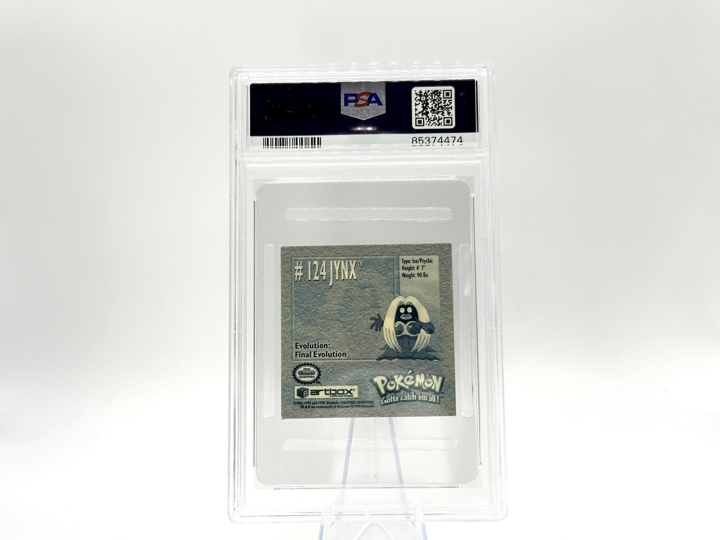 GRADED - Jynx - Pokémon Stickers Series 1 124 - PSA 8