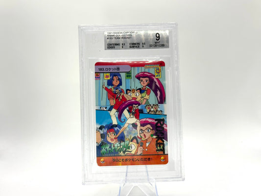 GRADED - Team Rocket Meowth - Bandai Anime Collection 183 - (JAP) - BGS 9