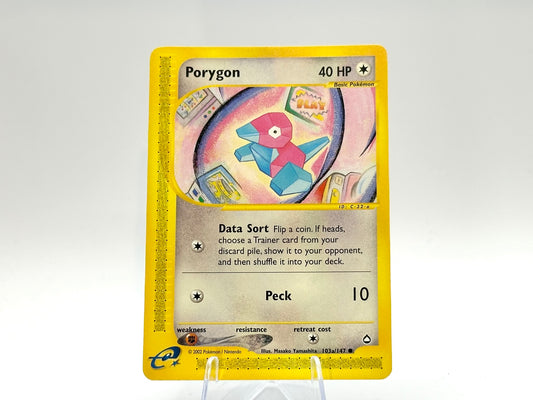 Porygon - Aquapolis 103a/147 - WOTC - e-Reader - Yamashita