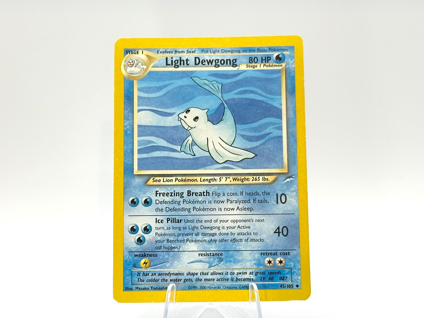 Light Dewgong - 45/105 - WOTC - Neo Destiny - Yamashita