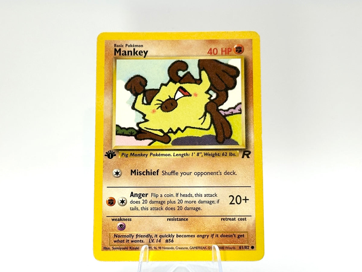 1st Edition - Mankey - Team Rocket [61/82] - WOTC - - Kizuki ...