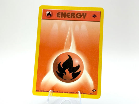 1st Edition - Fire Energy - Gym Challenge [128/132] - WOTC - - Kinebuchi