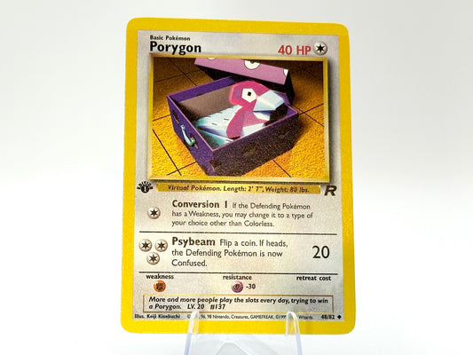 1st Edition - Porygon - Team Rocket 48/82 - WOTC - - Kinebuchi