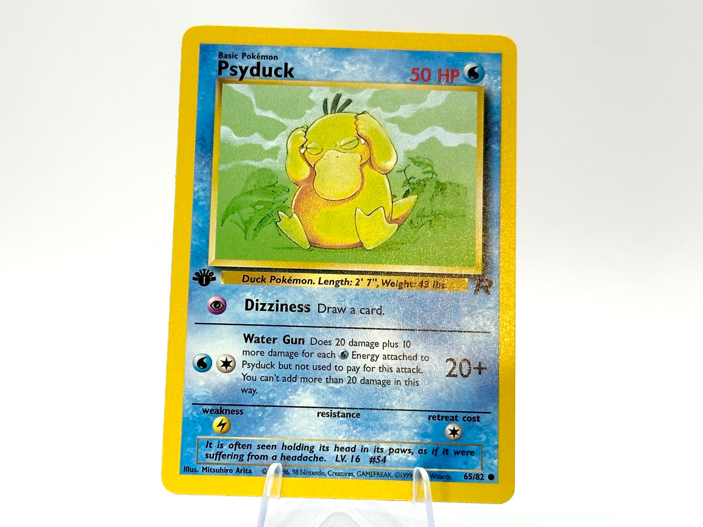 1st Edition - Psyduck - Team Rocket 65/82 - WOTC - - Arita