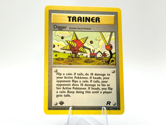 1st Edition - Digger - Team Rocket 75/82 - WOTC - - Kituki