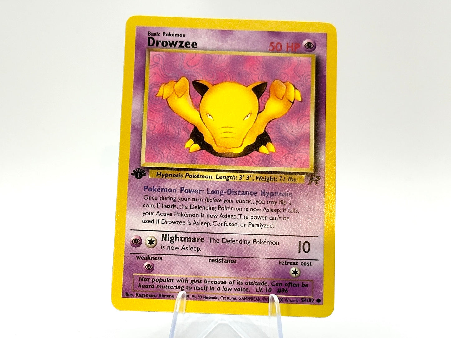 1st Edition - Drowzee - Team Rocket 54/82 - WOTC - - Himeno