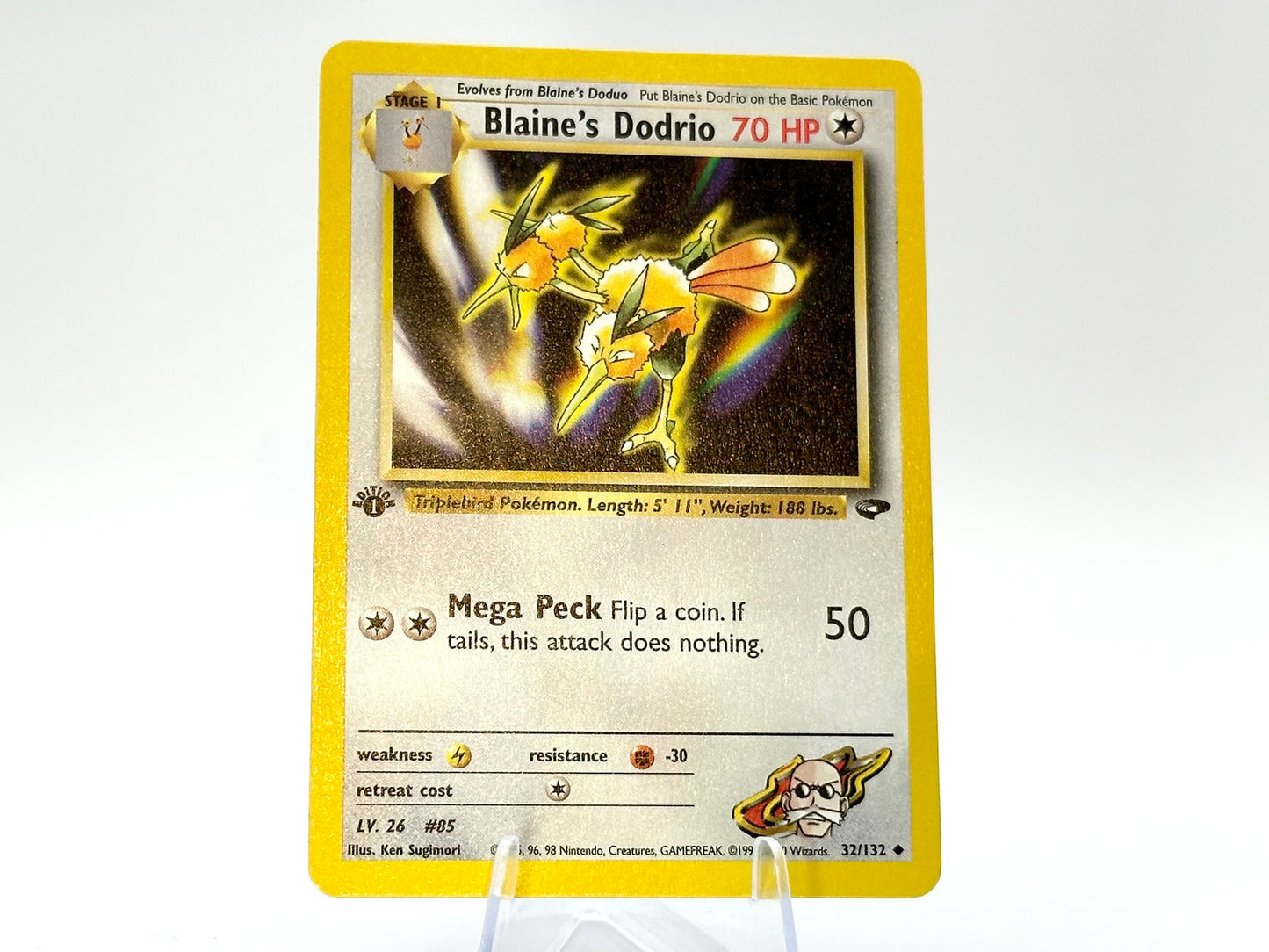 1st Edition - Blaine's Dodrio - Gym Challenge 32/132 - WOTC - - Sugimori
