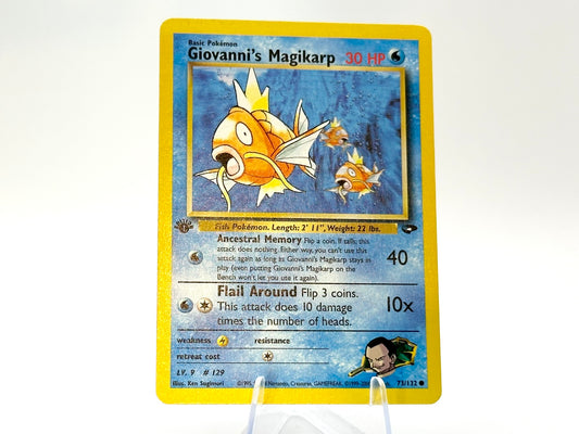 1st Edition - Giovanni's Magikarp - Gym Challenge 73/132 - WOTC - - Sugimori