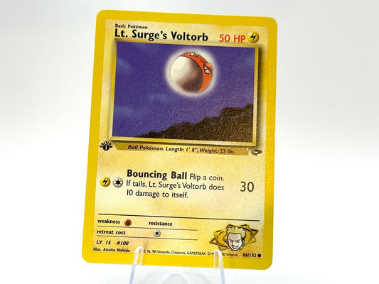 1st Edition - Lt. Surge's Voltorb - Gym Challenge 86/132 - WOTC - - Nishida