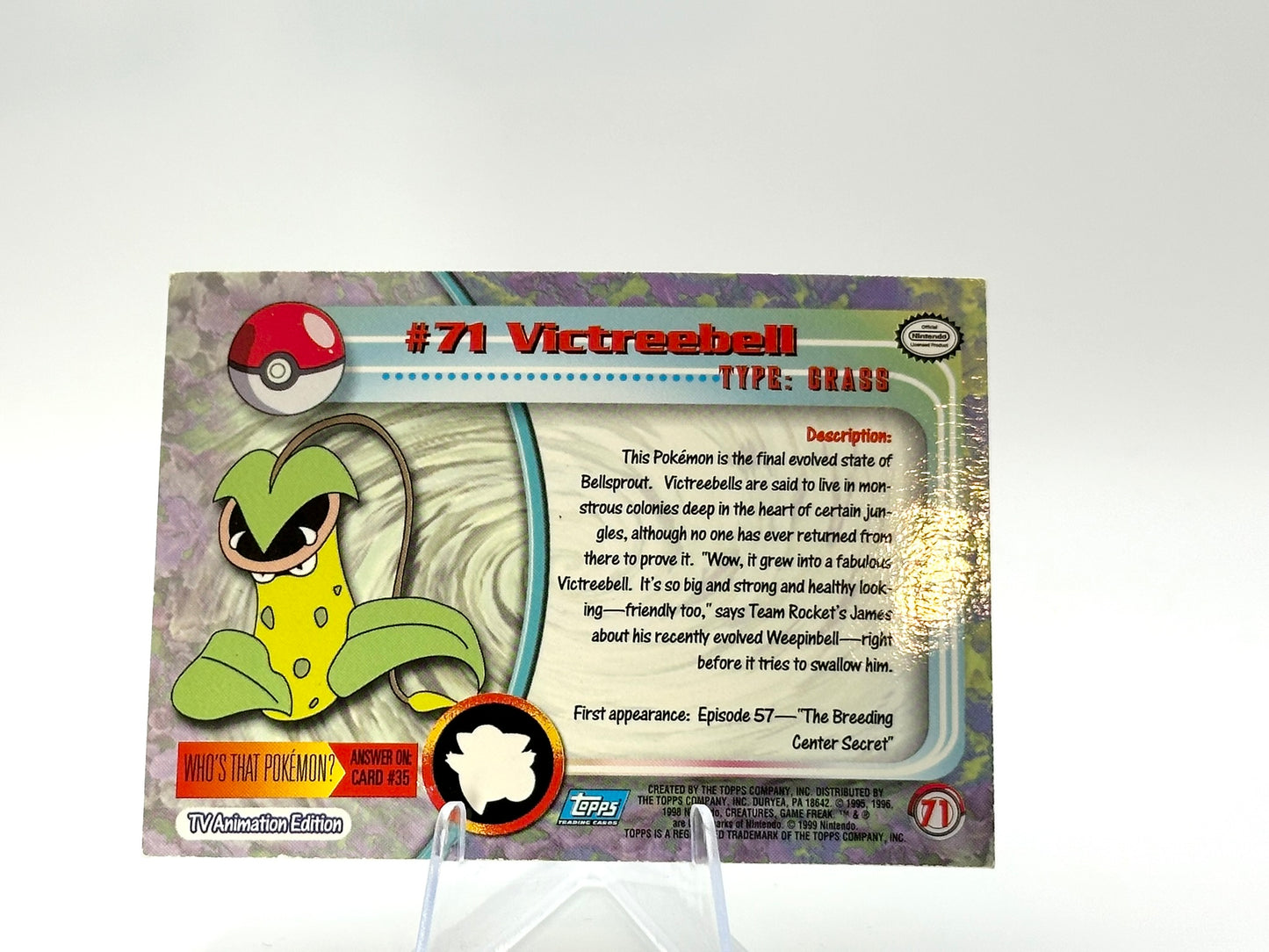 Victreebel - [71] - Holochrome Topps - 1999 - Vintage