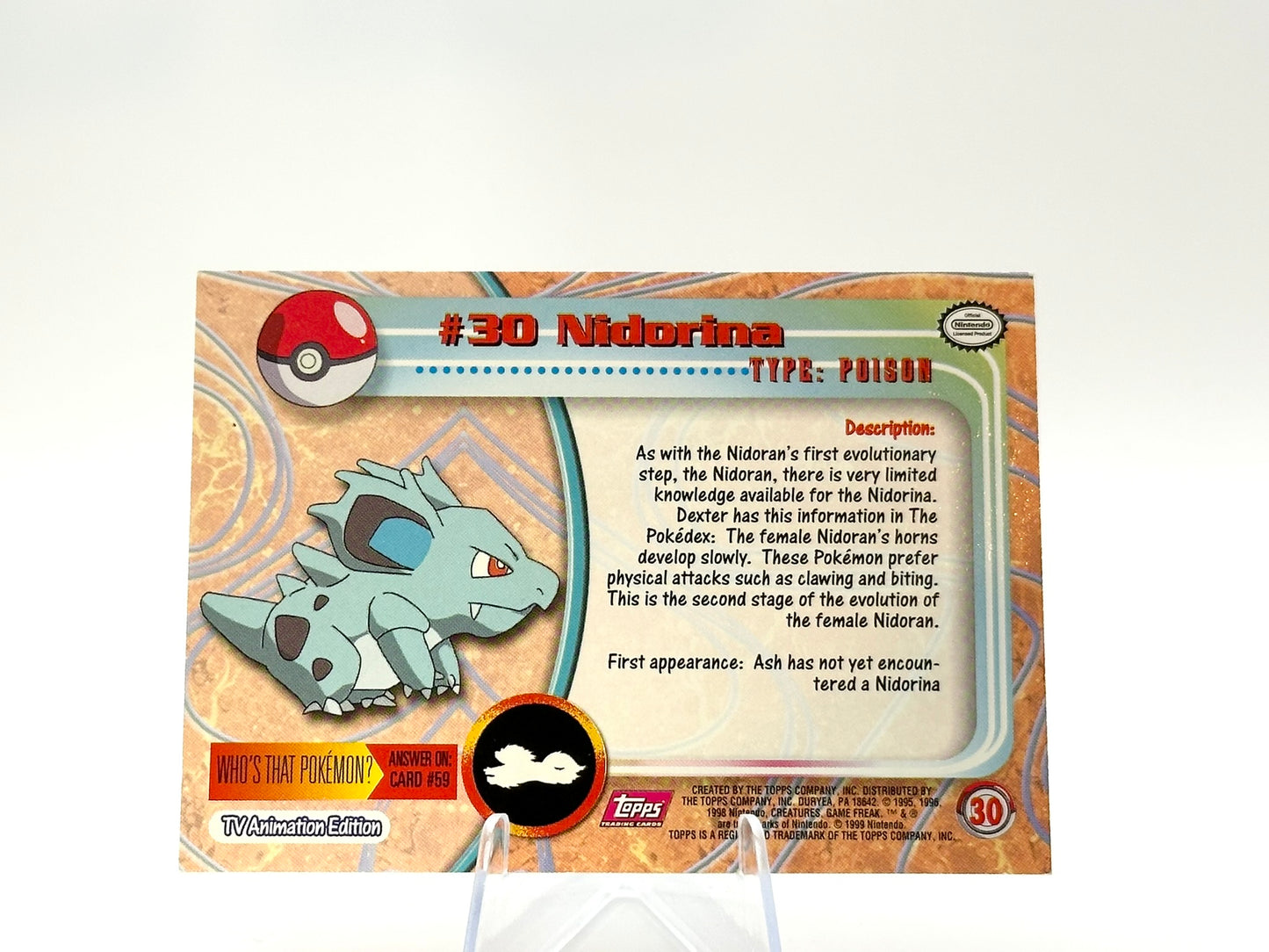 Nidorina - [30] - Topps - 1999 - Vintage
