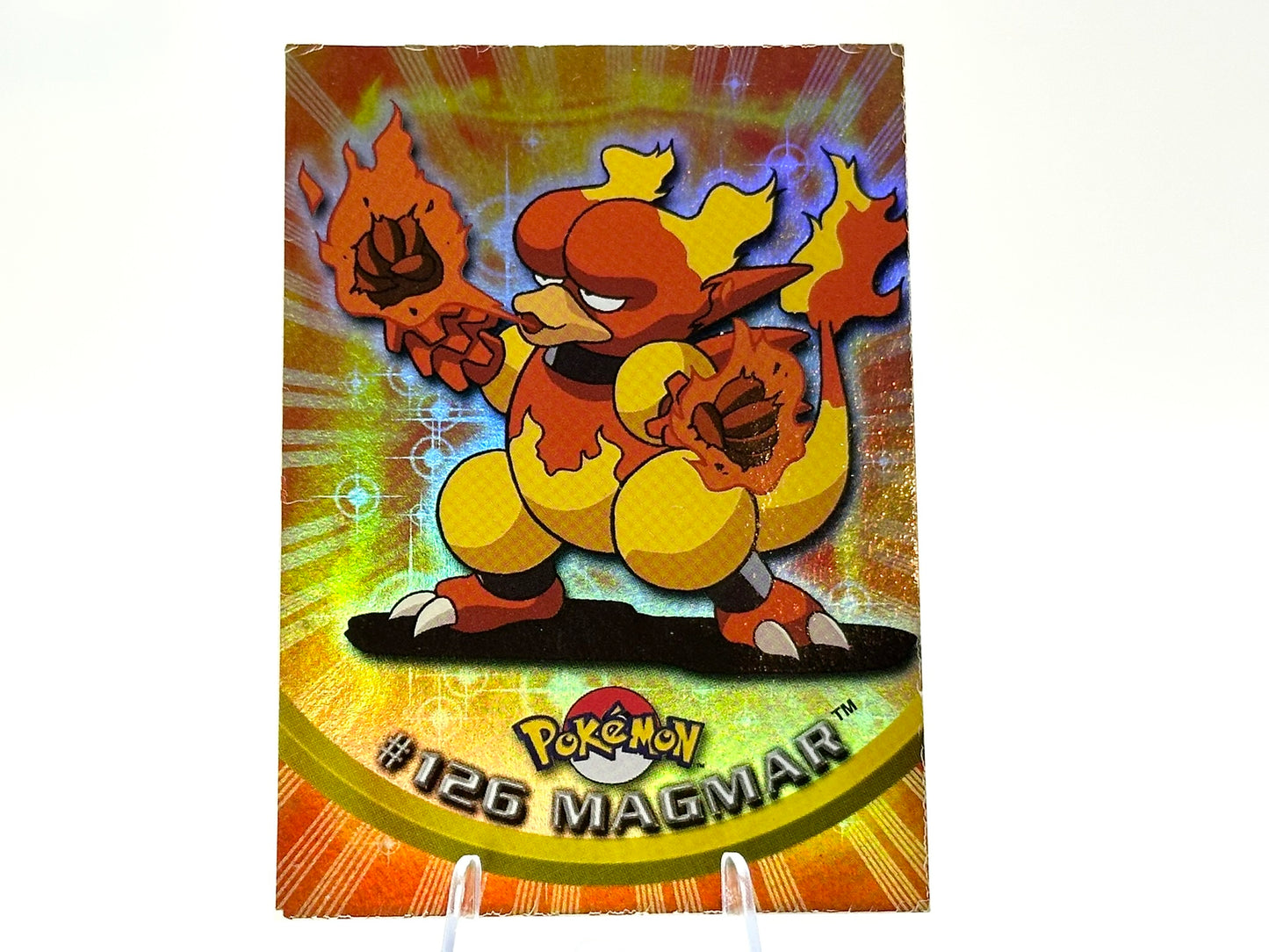 Magmar - [126] - Rainbow Foil Topps - 1999 - Vintage