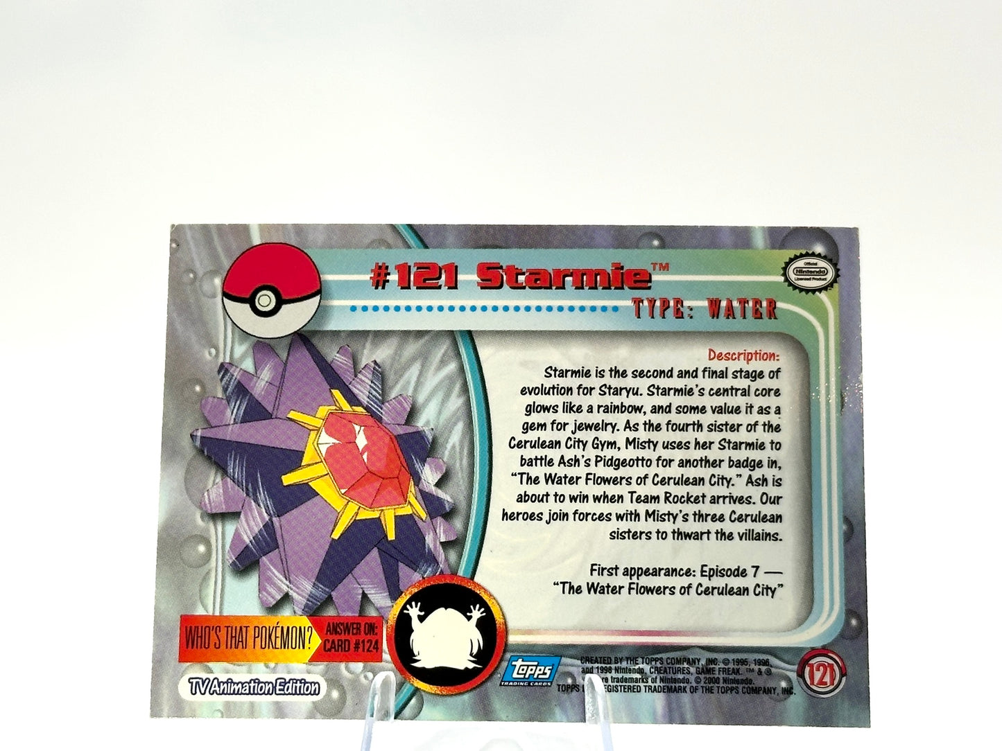 Starmie - [121] - Rainbow Foil HOLO Topps - 1999 - Vintage
