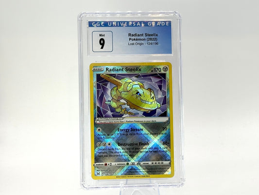 Graded - Radiant Steelix - Lost Origin TG06/TG30 - Modern - Shiny - Hasuno - CGC 9