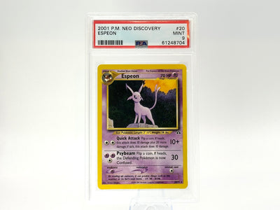 Graded - Espeon - Neo Discovery 20/75 - WOTC - Vintage - Kusajima - PSA 9