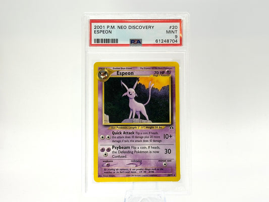Graded - Espeon - Neo Discovery 20/75 - WOTC - Vintage - Kusajima - PSA 9