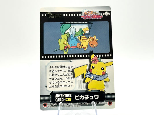 Pikachu Adventure Card No.029 2003 Carddass - Mudkip Torchic treeko - Bandai - Japanese