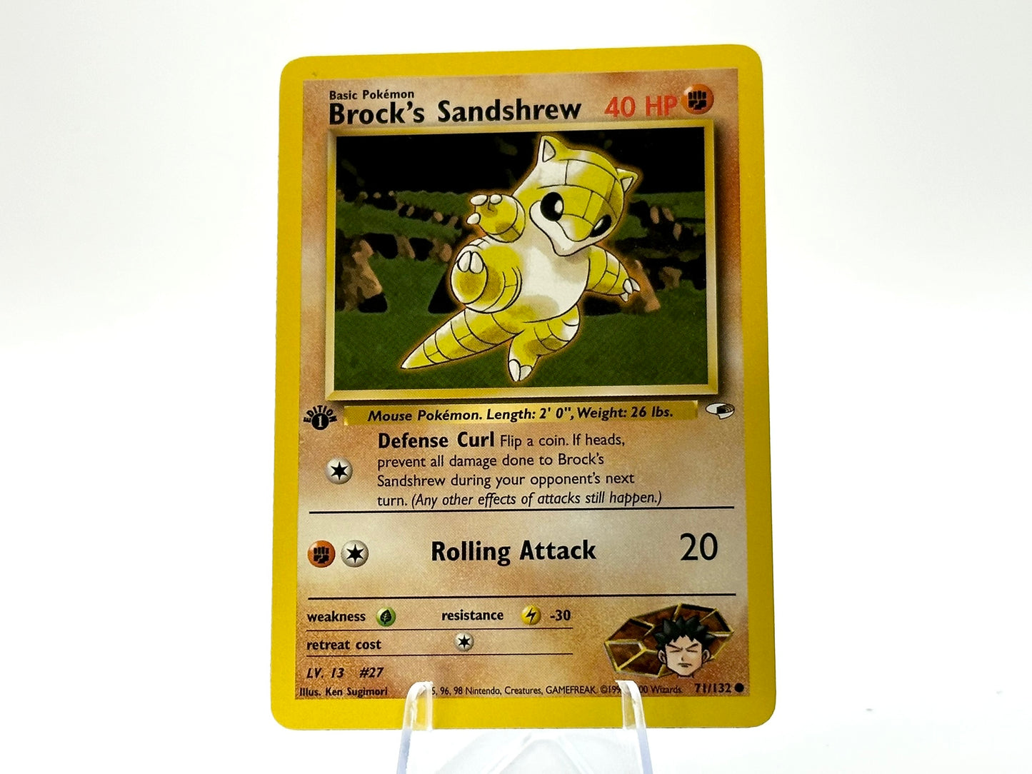 1st edition Brock’s Sandshrew - Gym Heroes - Vintage