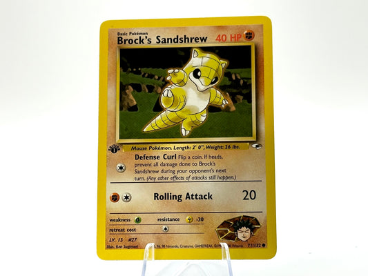 1st edition Brock’s Sandshrew - Gym Heroes - Vintage