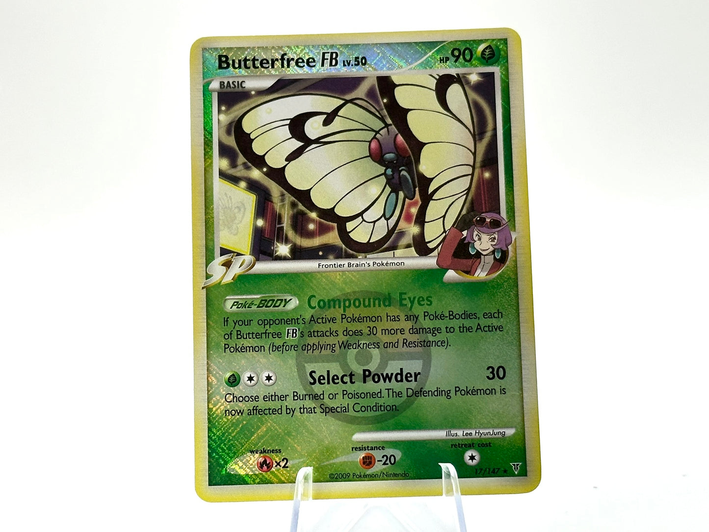 Butterfree - Crosshatch HOLO - 17/147 Supreme Victors - Vintage
