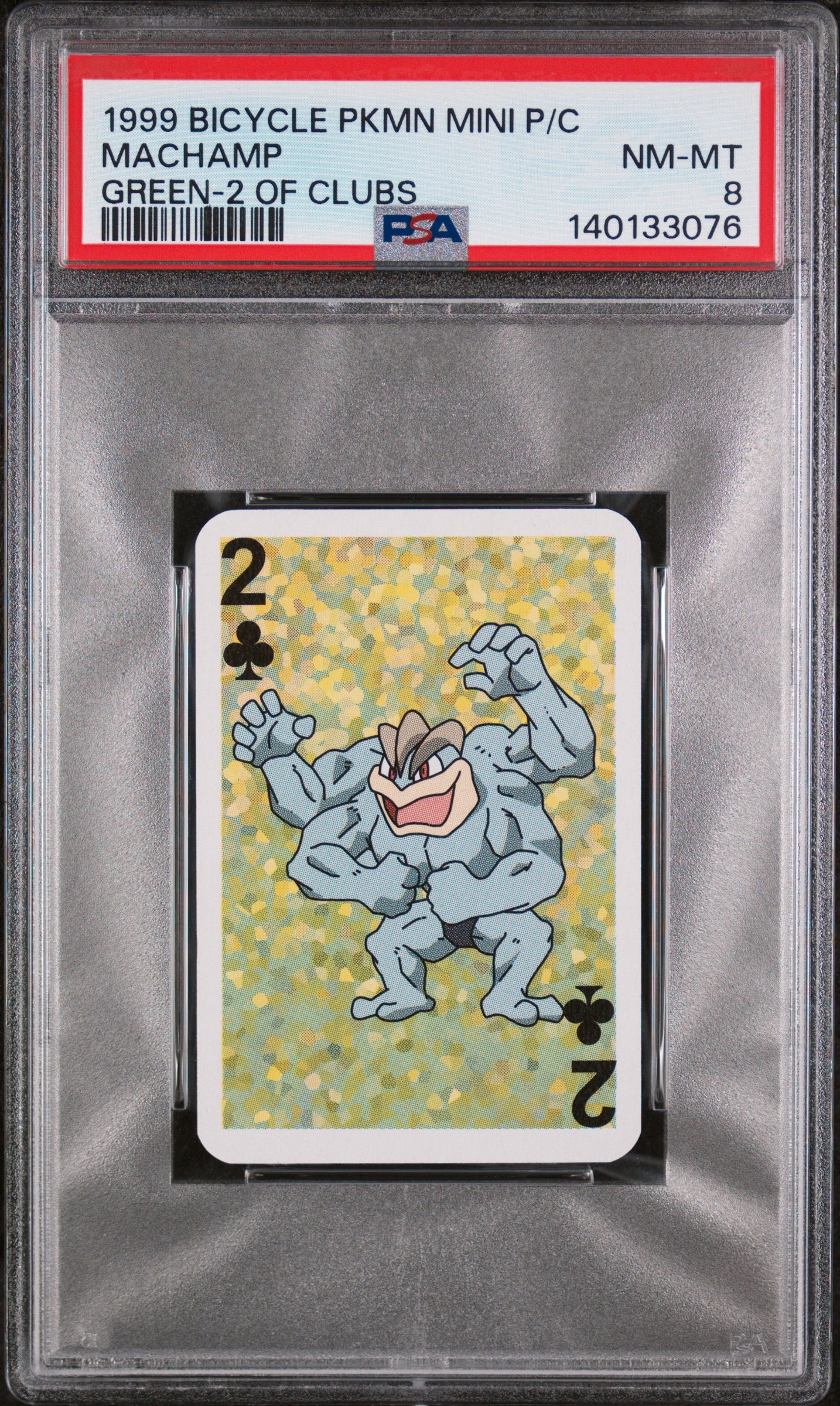 Graded Machamp () Bicycle Mini Playing Cards Green Deck - PSA 8