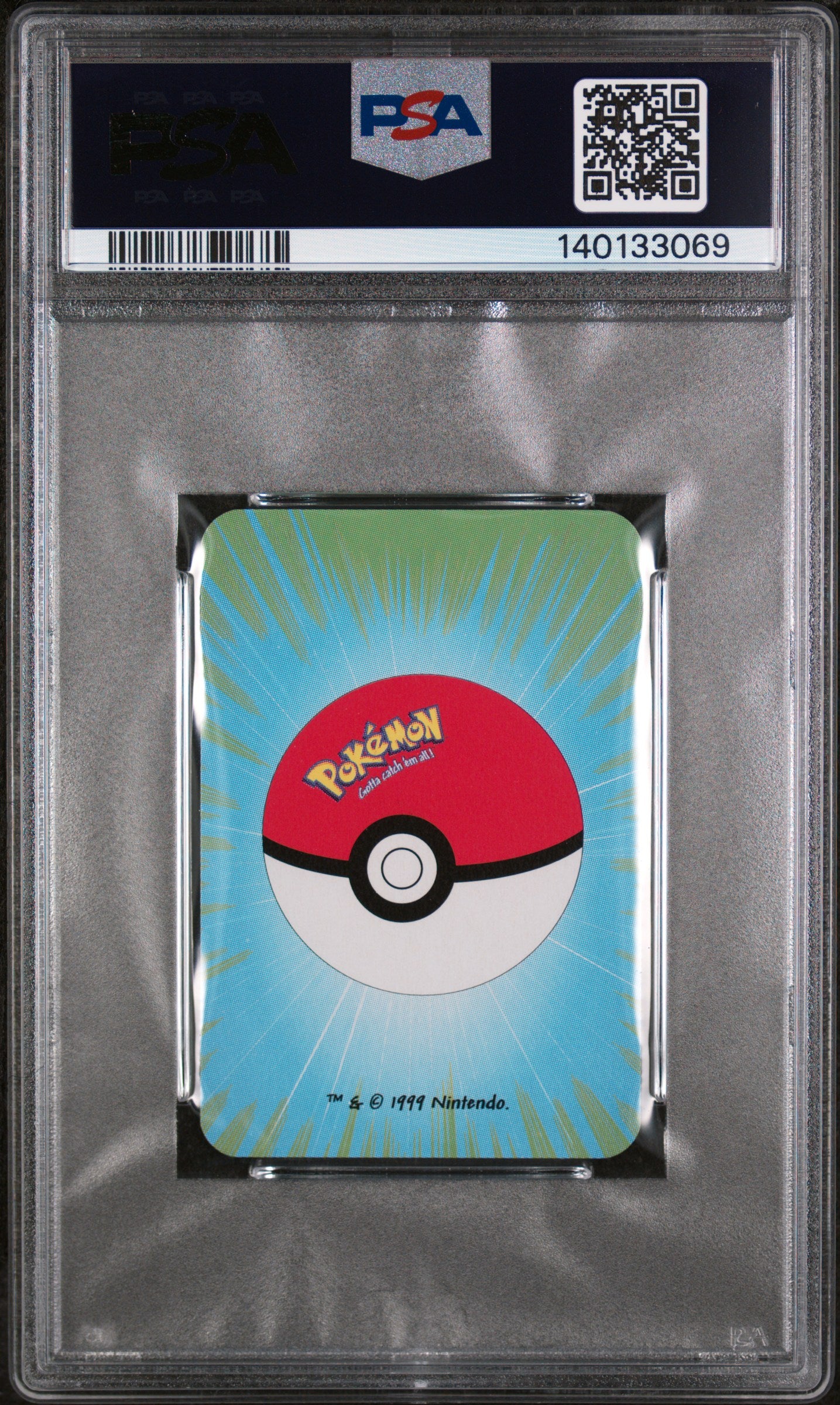 Graded Magmar () Bicycle Mini Playing Cards Green Deck - PSA 9