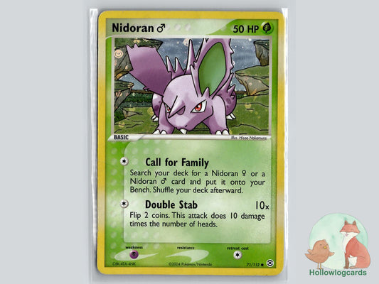 Nidoran M (71/112) - FireRed & LeafGreen Pokémon Card