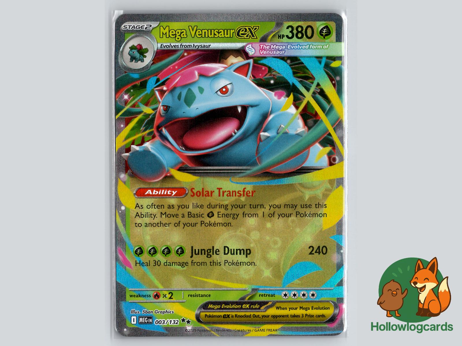 Mega Venusaur ex (003/132) - Mega Evolution Pokémon Card