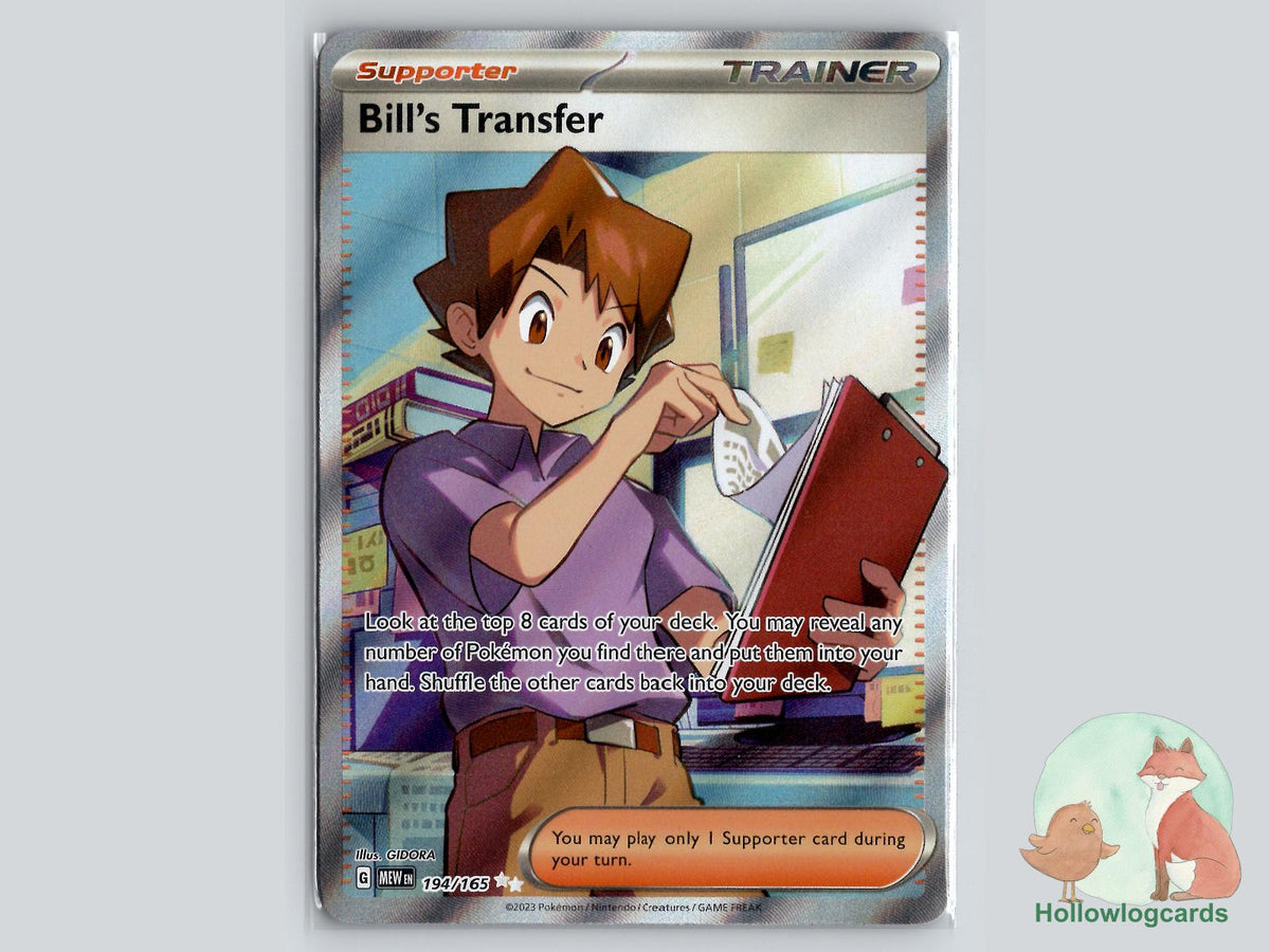 Bill's Transfer (194/165) - 151 Pokémon Card