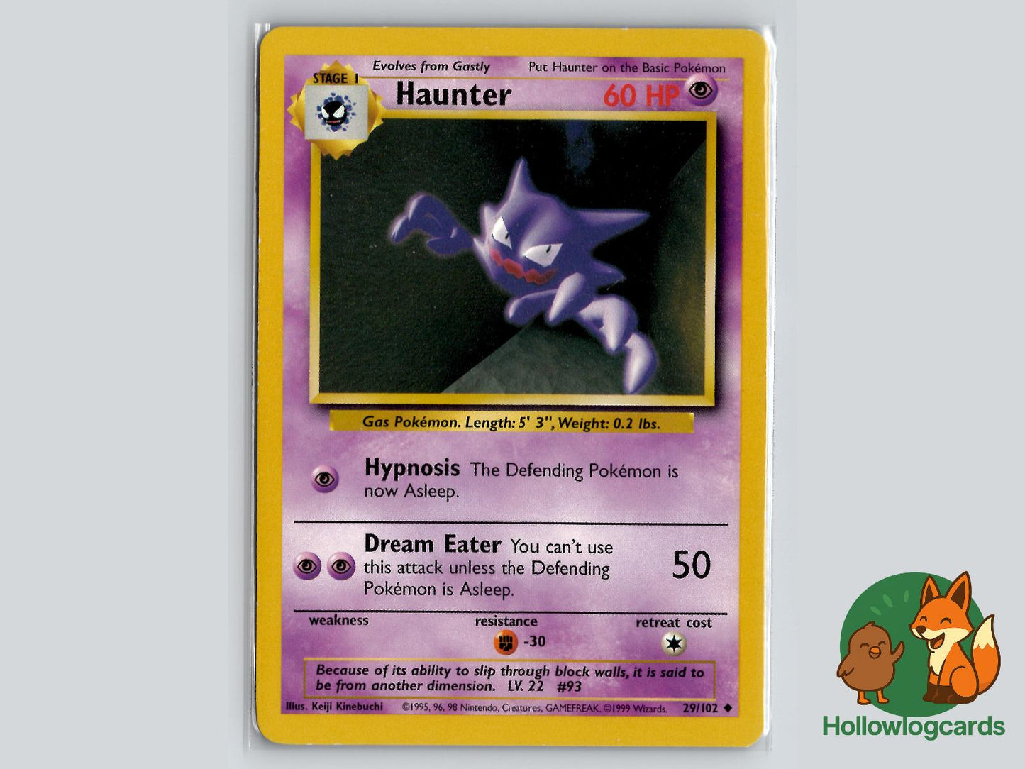 Haunter (29/102) - Base Pokémon Card