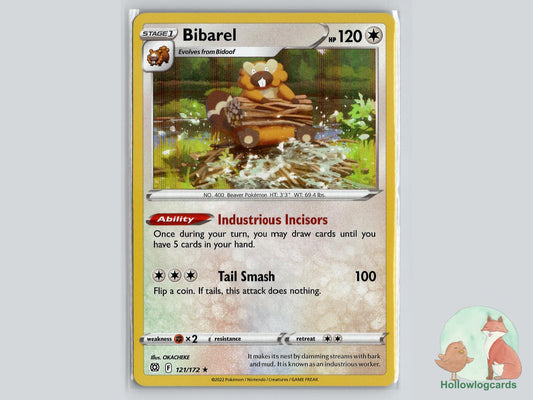 Bibarel (121/172) - Brilliant Stars Pokémon Card