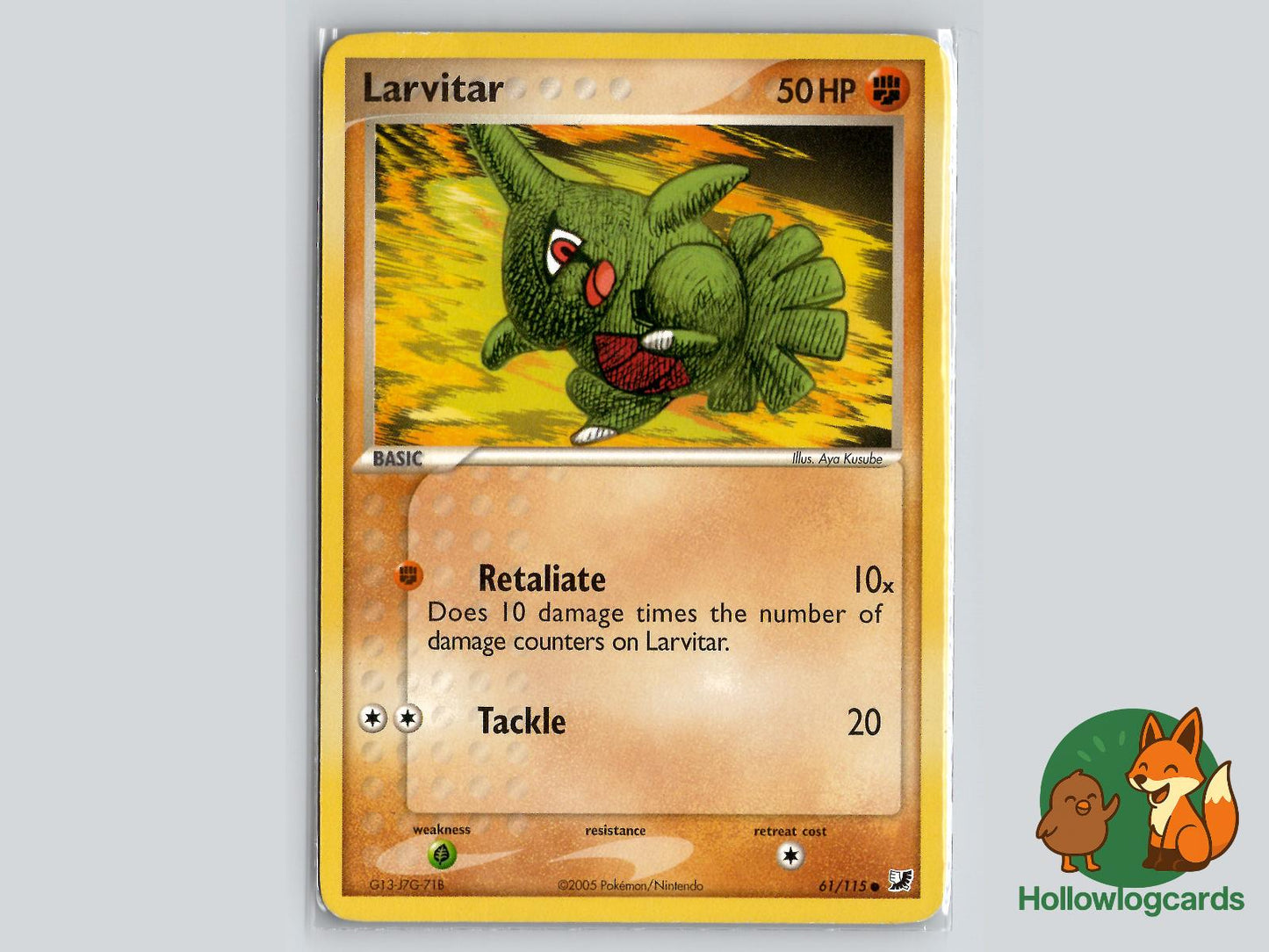 Larvitar (61/115) - Unseen Forces Pokémon Card