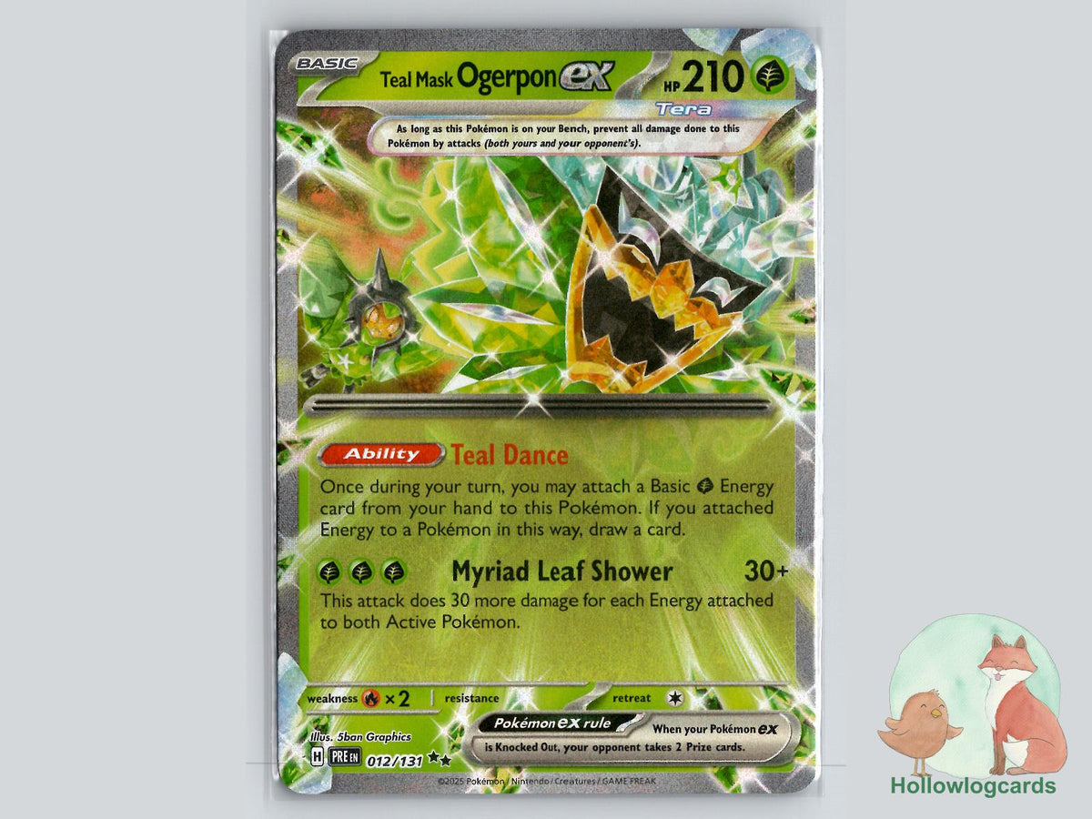 Teal Mask Ogerpon ex (012/131) - Prismatic Evolutions Pokémon Card