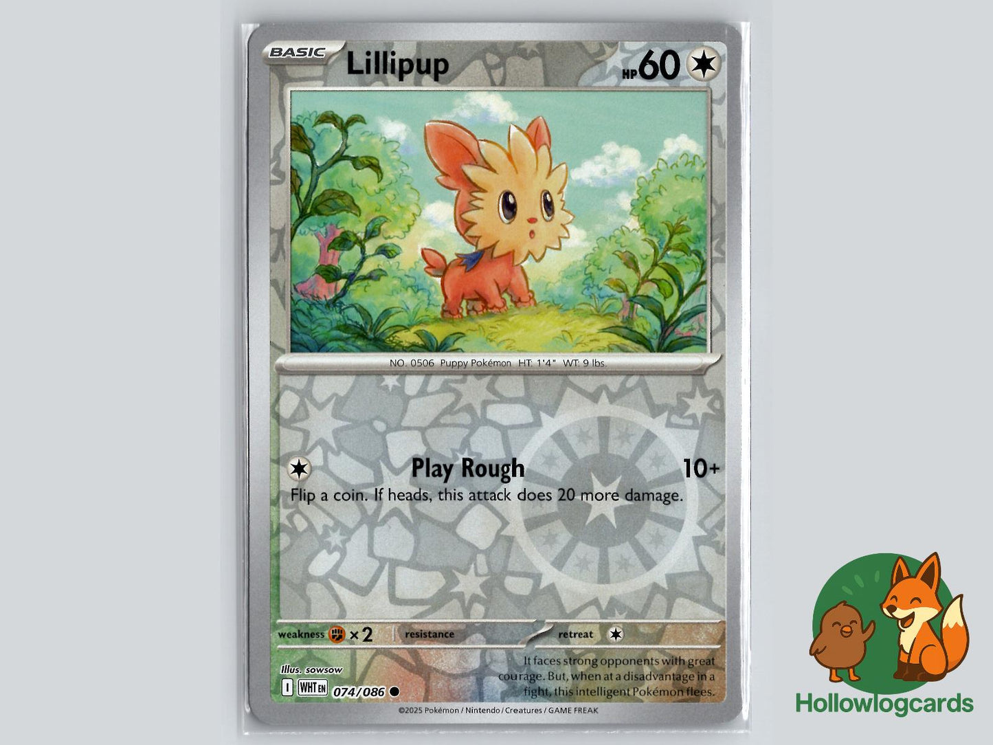 Lillipup (074/086) - White Flare Pokémon Card