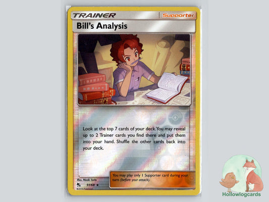 Bill's Analysis (51/68) - Hidden Fates Pokémon Card